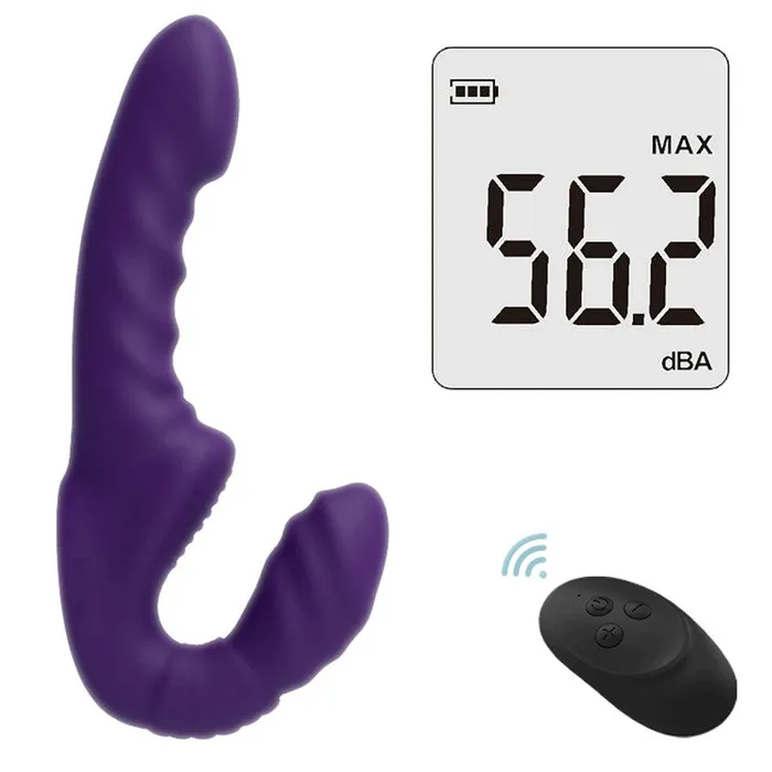 Female Sex Toys mysite Remote Control Vibrating Strapless Dildo Couples