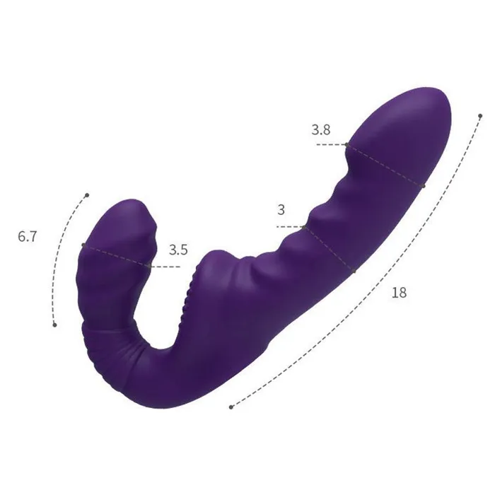 Female Sex Toys mysite Remote Control Vibrating Strapless Dildo Couples