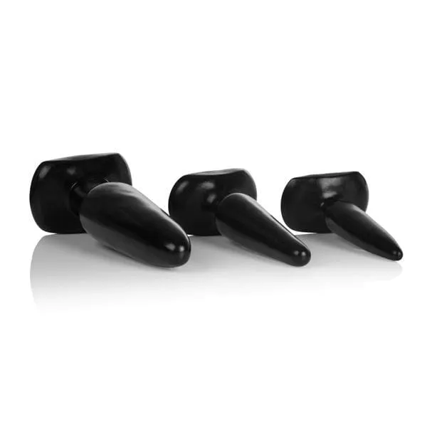 Anal Colt Range COLT Silicone Anal Trainer Butt Plug Kit Toy Black Anal Colt Range COLT Silicone Anal Trainer Butt Plug Kit Toy Black
