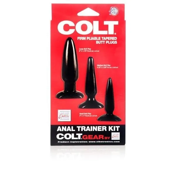 Anal Colt Range COLT Silicone Anal Trainer Butt Plug Kit Toy Black Anal Colt Range COLT Silicone Anal Trainer Butt Plug Kit Toy Black