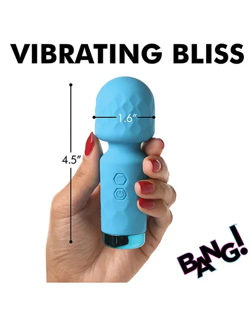 Bang Mini Silicone Wand Blue Xr LLC Vibrators Bang Mini Silicone Wand Blue Xr LLC Vibrators
