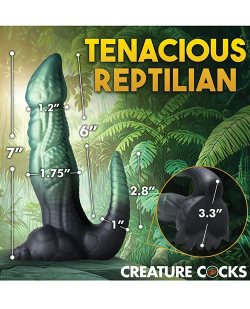 Creature Cocks Dickosaur Dinosaur Silicone Dildo BlackTeal Xr LLC Dildos