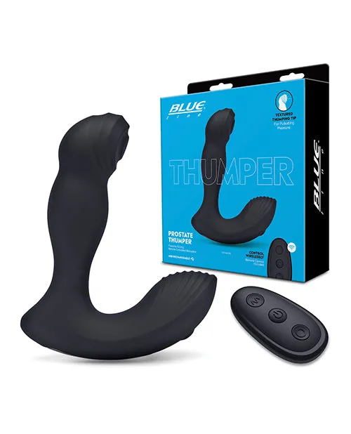 Electric Eel INC Anal Blue Line Vibrating Prostate Thumper Wremote Black