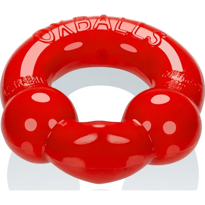 OxBalls OxBalls Ultraballs Cockring 2pack Steel and Red Male Sex Toys