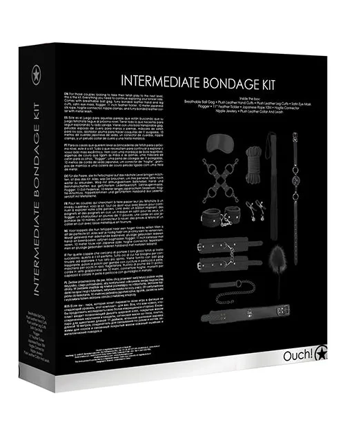 Shots Ouch Intermediate Bondage Kit Black Shots America LLC Anal
