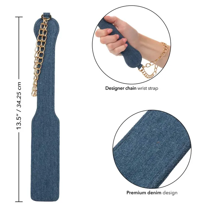 Vibrators CalExotics CalExotics Ride em Premium Denim Paddle