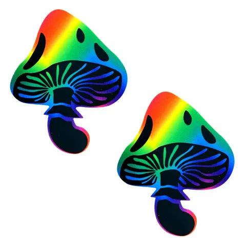 Vibrators Neva Nude Nipztix Blacklight Mushroom Pasties
