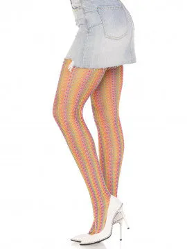 Rainbow Crochet Net Tights One Size Multicolor Leg Avenue Mens Underwear Rainbow Crochet Net Tights One Size Multicolor Leg Avenue Mens Underwear